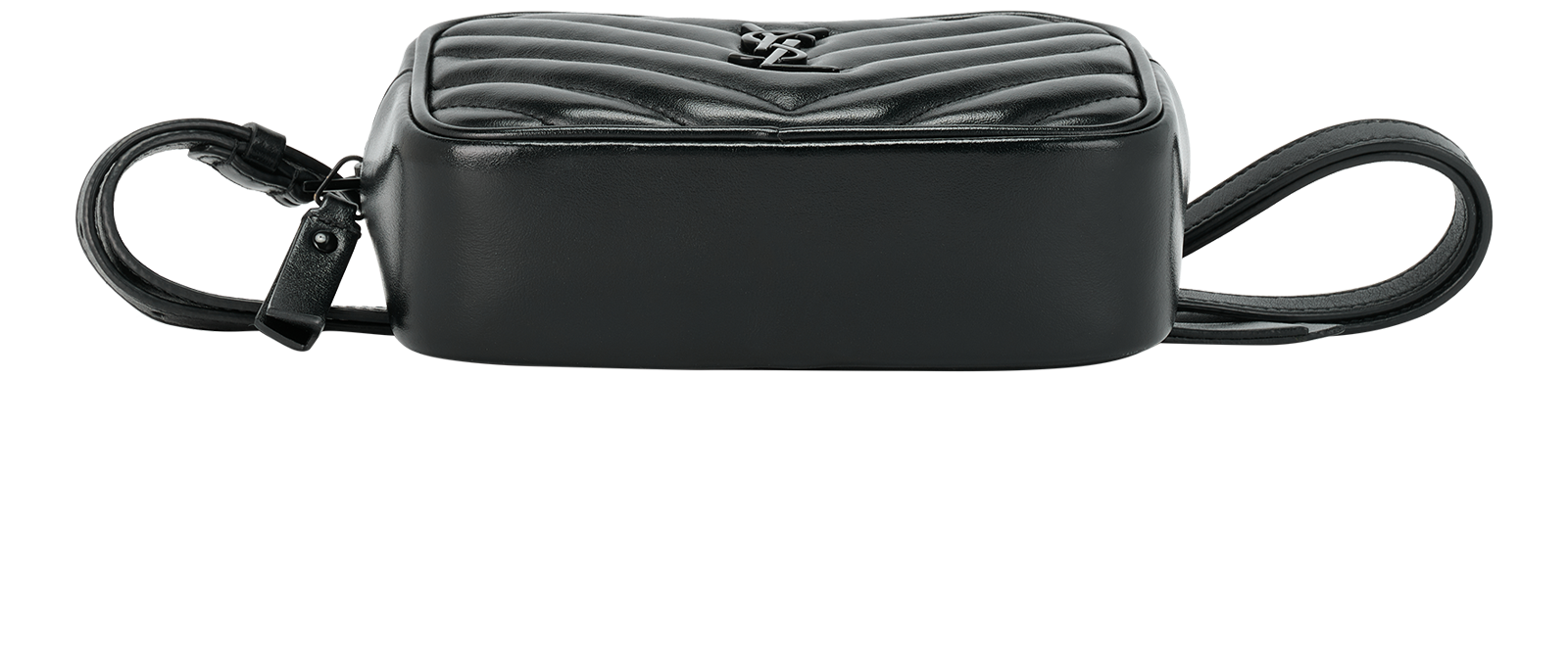 Lou Belt Bag, &pound;550, Handbags, Black, Leather, Top view